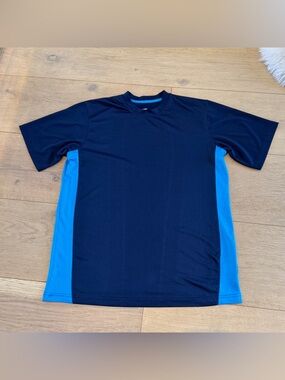 Men's Navy and Royal Blue Athleisure Tee